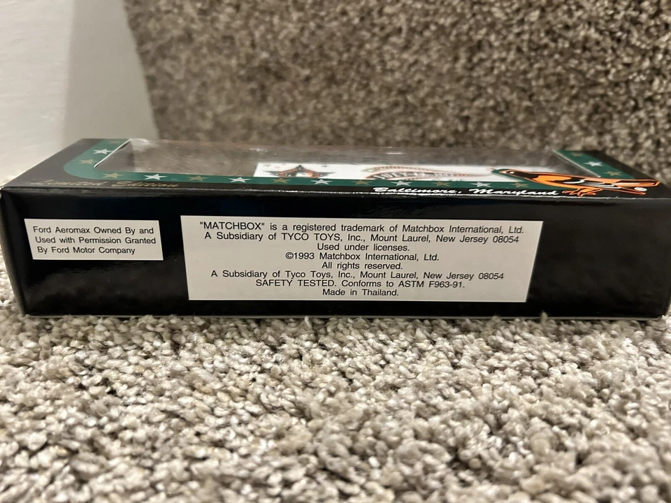 VINTAGE 1993 MATCHBOX 64th ALL STAR GAME BALTIMORE ORIOLES DIECAST TRUCK- BNIB - Image 4 of 4