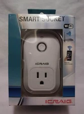 ICRAIG SMART SOCKET WITH WIFI FULL CONTROL THROUGH SMART PHONE FREE SHIP CSH301