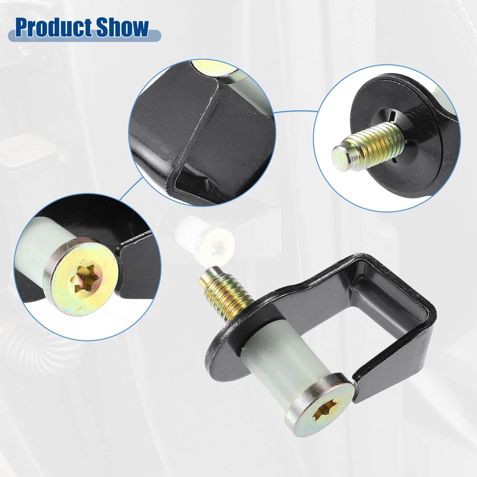 Conjunto de perno golpeador de cerradura de puerta 2 piezas apto para Ford F-150 F-250 F-350 1984-1996 Foto 3 de 4