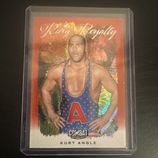2025 Panini Combat Anthology - Ring Royalty Kurt Angle 21 Red Fireworks 256 /275