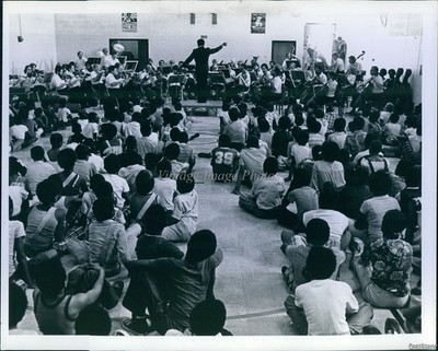1978 Glazer School Detroit Symphony Freeman Conducting Vintage Photo 8x10