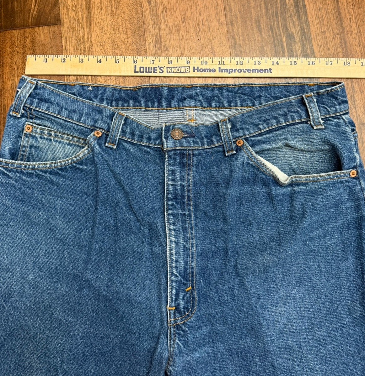 Mens Vintage Levi 509 Jeans 38 X 30 Orange Tag YKK zipper | eBay