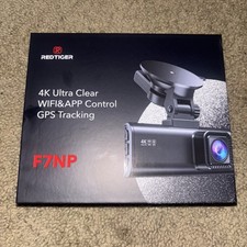 REDTIGER F7NP Dash Camera Front and Rear 4K Dash Cam Built-In WiFi GPS 32GB