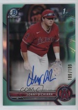 2022 Bowman Draft Chrome Pick Aqua Lava Refractor /199 Sonny DiChiara Auto 1ek2