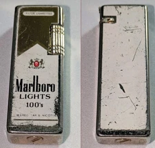 Marlboro Butane Side Strike Lighter Vintage Untested Made in Korea