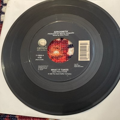 AEROSMITH What It Takes / Monkey On My Back 45 rpm Tested