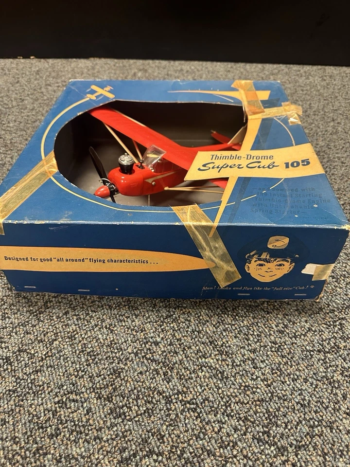 Vintage Cox Super Cub 105 (C52-795) Control-Line Airplane – Unused, Original Box - Image 2 of 4