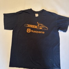 Vintage Husqvarna shirt. Single Stitch. 70/80s. Size L