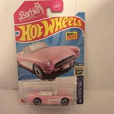2023 Hot Wheels Barbie The Movie 1956 Corvette Pink New HOT DEAL 