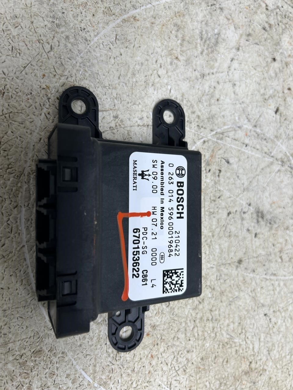 2022 MASERATI LEVANTE Park Assist Control Module OEM Part Number 670153622