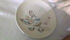 Vintage 1950's Bob White Red Wing Hand Painted Ovenproof Plate USA MCM Quail  — photo 2