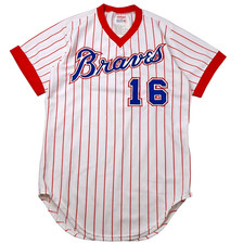 Wilson Atlanta Braves 1976 Prototype Sample Jersey 16 Factory Spec Tag Sewn 42