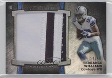 2013 Bowman Sterling Black Refractor 19/50 Terrance Williams Jumbo Patch 3j7