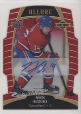 2019 Upper Deck Allure Rookies Red Rainbow /349 Tier 1 Nick Suzuki #91 Auto 7yx