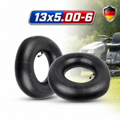 2tlg Schlauch 13x5.00-6 mit Winkelventil für diverse Aufsitzmäher Rasentraktor