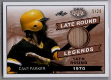 2021 Leaf Lumber Baseball Late Round Legends Dave Parker BAT PIRATES 5/20