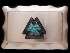 JE31164 VINTAGE 1970s SOUTHWESTERN DESIGN ARTWORK/FASHION BELT BUCKLE