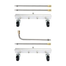 Pressure Washer Undercarriage Cleaner with 4 Nozzles for Deck Truck Backyard