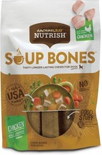 Rachael Ray Nutrish Soup Bones Dog Treats, Chicken Veggies, 11 Bones