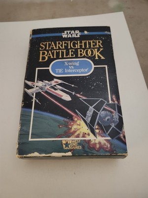 1989 Star Wars Starfighter Battle Book X-Wing vs Tie Interceptor -West End Games
