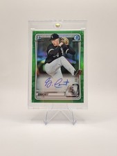 2020 1st Bowman Chrome Garrett Crochet Green Refractor Auto /99 