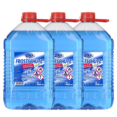 Klax Frostschutz für die Scheibenwaschanlage -60 Grad 5000ml 3er Pack