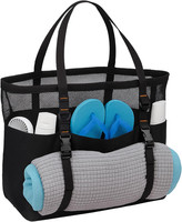 Ecoseao Mesh Strandtasche Xxl Familie Strandtasche Damen Groß Strandtasche Mit R
