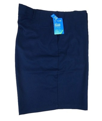 New Haggar Men's Big & Tall Active Series Performance Shorts. Sz 46 Navy Blue.