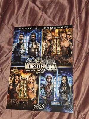 WWE Wrestlemania 42 HOF 2026 Official Event Program Magazine Liv