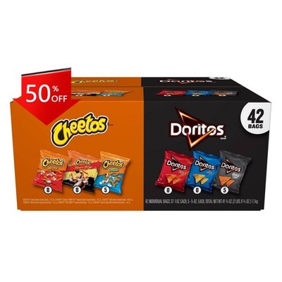 Frito Lay Variety Pack Doritos & Cheetos Mix - 42ct