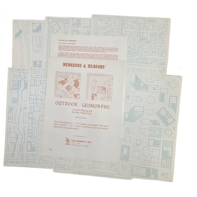 TSR Basic D&D Outdoor Geomorphs Set #1 - Walled City (2nd, Lizard Logo) Complete