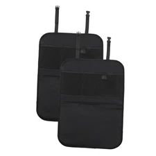 Enovoe Back Seat Cover for Kids Extra Large - 2 Pack with Black (Multipocket)