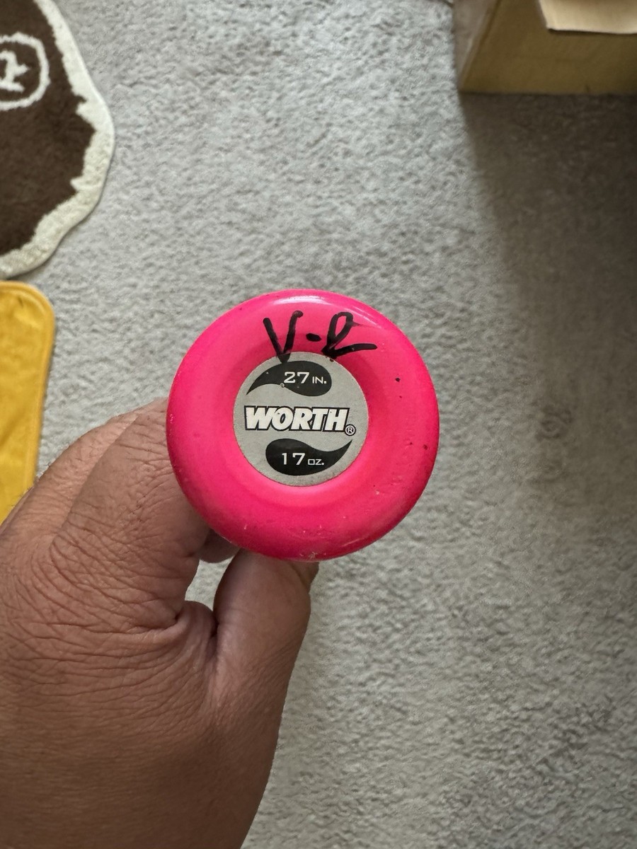 Batte De Softball Worth FPAMPW - Rose Fluo - 27" / 17 Oz - Diamètre 2 1/4" (-10) - Occasion