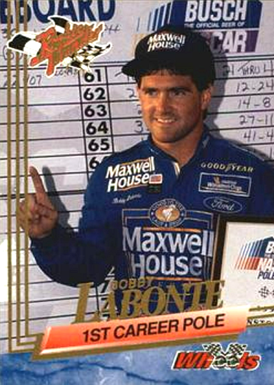 1993 Wheels Rookie Thunder #52 Bobby Labonte HOF | eBay