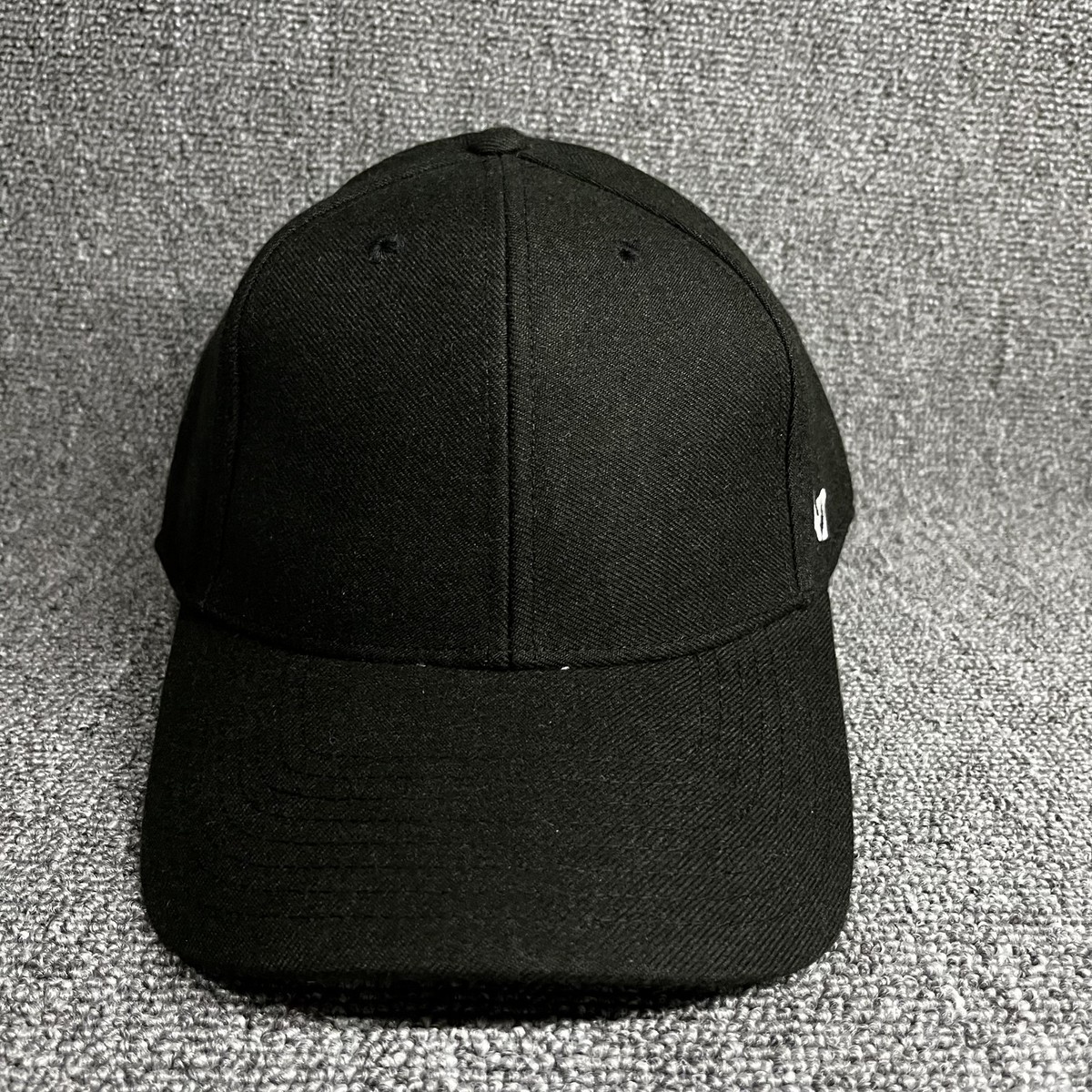 '47 Brand Blank MVP Adjustable Hat Black Gray Underbrim Structured Cap NEW