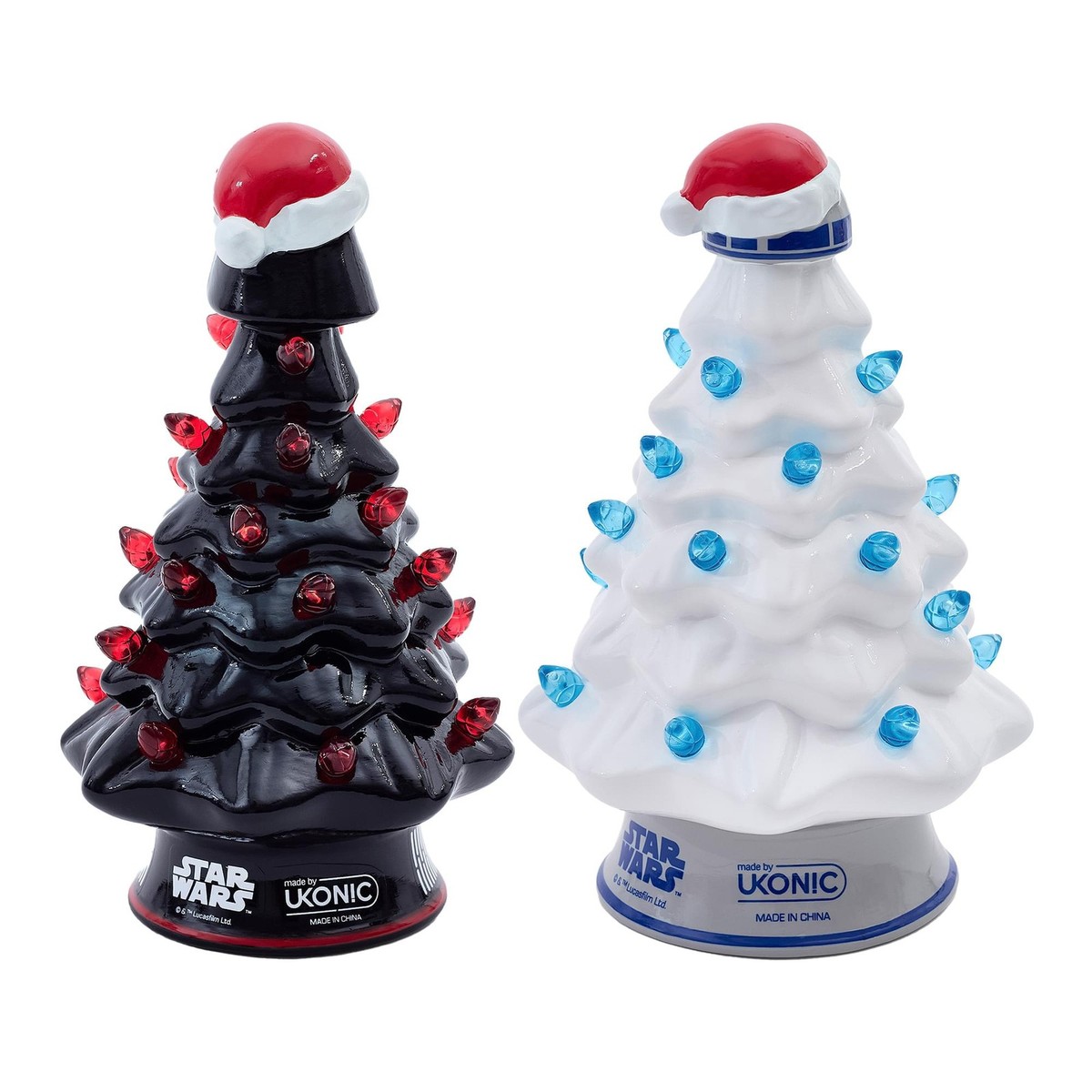 Star Wars Light-Up Ceramic Christmas Tree Set Of 2 | eBay