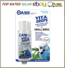 OASIS #80257 Vita Drops for Small Birds, 2- ounce liquid multivitamin