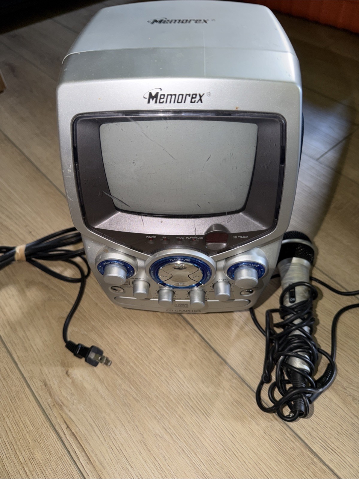 Memorex MKS8501 CD Graphics Karaoke Machine-B&W Gaming-CD Player TESTED WORKS