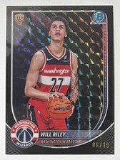 Will Riley 2025-26 Bowman #BCV-21 Chrome Black Geometric Refractor /10 RC KG