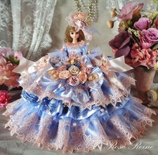 Spring festival sale! Queen Rosenraine Lovely Rose Gradient Ruffle Doll Dress