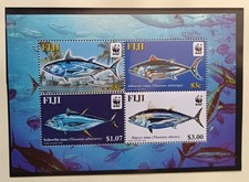 TIMBRE STAMP 4 ILES FIJI Y&T#1011-14 POISSON FISH NEUF**/MNH-MINT 2004 ~F40