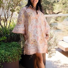 Zimmermann Wylie Dress Size 4 / 16 AU / 12 US Mini Tunic Linen Floral