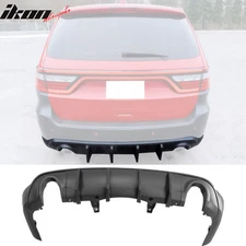 Fits 11-25 Dodge Durango Rear Bumper Lip Diffuser Matte Black V1 Valance Canard