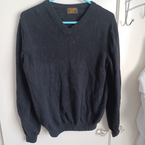 William Hunt Saville Row Cashmere Wool Jumper Pullover V Neck Size M - Picture 1 of 7