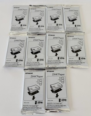 Polaroid 3''x 2'' ZINK Paper 100 Sheets (10 packs w/ 10 in each) NEW SEALED