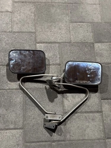 80 86 Ford F150 F250 F350 Bronco Chrome LH Driver  RH Passenger Side View Mirror