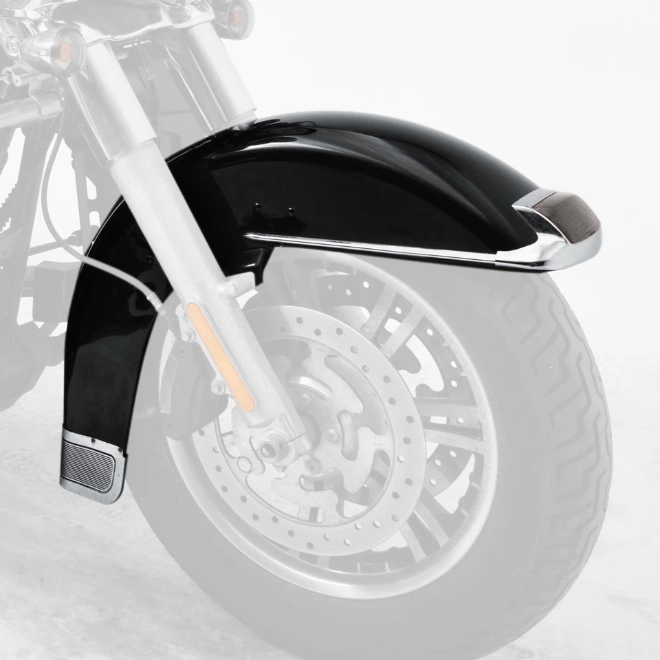 Guardabarros delantero negro vivo apto para Harley Touring Electra Glide Road King 89-13 11 Foto 4 de 4