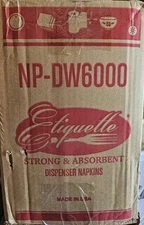 Etiquette Dispenser Napkins 6000 (12pks 500) Count - Strong And Absorbent 