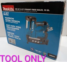 Makita XNB02Z 18V LXT 16-Gauge Cordless Straight Finish Nailer - Tool On...