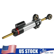 Adjustable 10" Motorcylce Steering Stabilizer For Kawasaki Honda BMW Suzuki US
